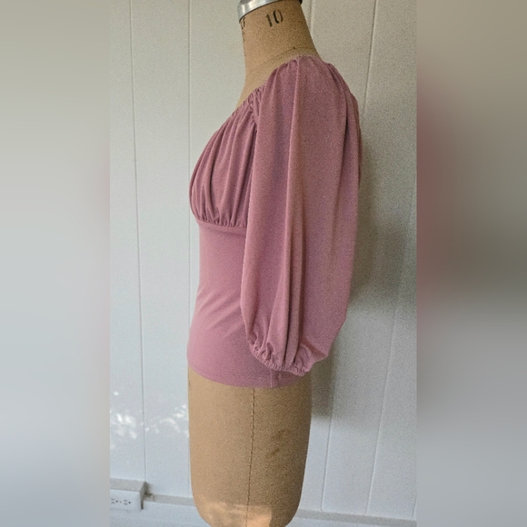 Pink Vacation Blouse Vixen by Micheline Pitt - Picture 4 of 7